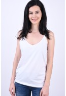 Maieu Dama Vero Moda Maxi My Soft V-Singlet Bright White